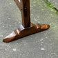 A RUPERT / NIGEL GRIFFITHS MONASTIC CARVED OAK FIRE SCREEN / STAND