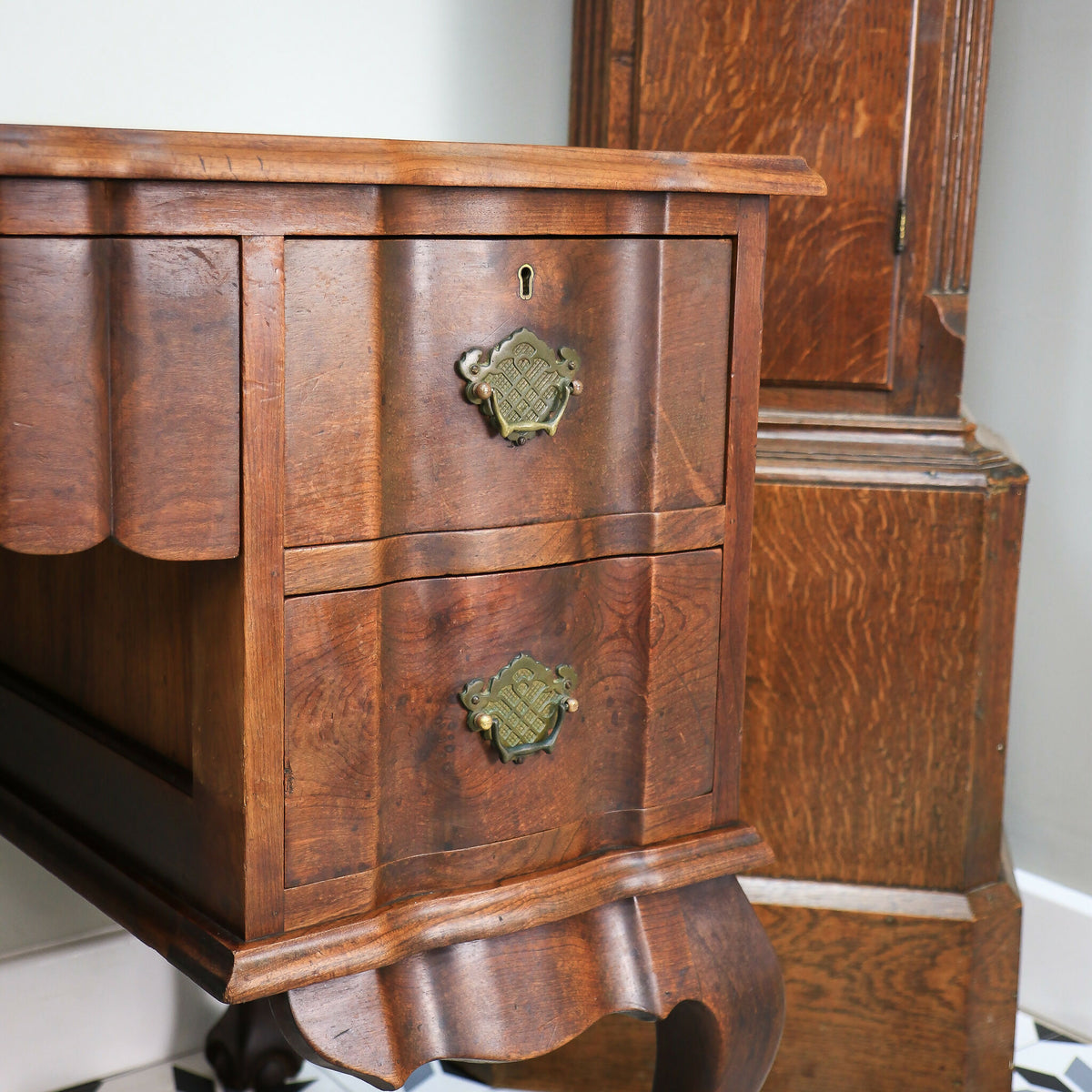 Rare Dutch Colonial Desk Dressing Table South African Stink Wood