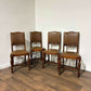 Set of Four Vintage 1940s Oak Dining Chairs