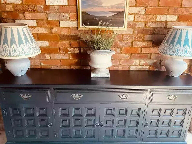 Vintage Black Sideboard