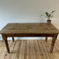 Vintage Farmhouse Dining Table Rustic Large Farmhouse Solid Stripped Pine