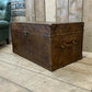 Antique Inspired English Leather Trunk Made In Nottingham England