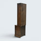Ercol Narrow Mural Bookcase 3 Shelves Cupboard & Drawer Dark FREE UK Delivery*