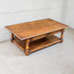 Large Oak Coffee Table With Two Drawers