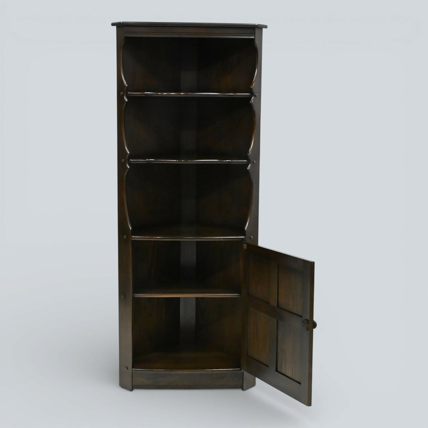 Genuine Ercol Mural Corner Cabinet with Shelves and Cupboard TR FREE UK Delivery
