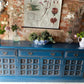 Vintage Blue Sideboard / Indian Sideboard / Long Sideboard / Upcycled Cabinet
