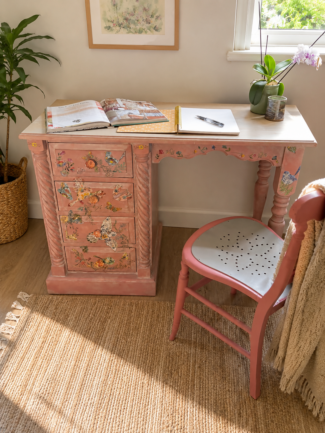 Painted Desk/Dressing Table