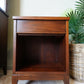 Peppler Furniture Co. 'The Hanover Line' Retro Bedside Nightstand In Figured Walnut – Canada, C. 1960s