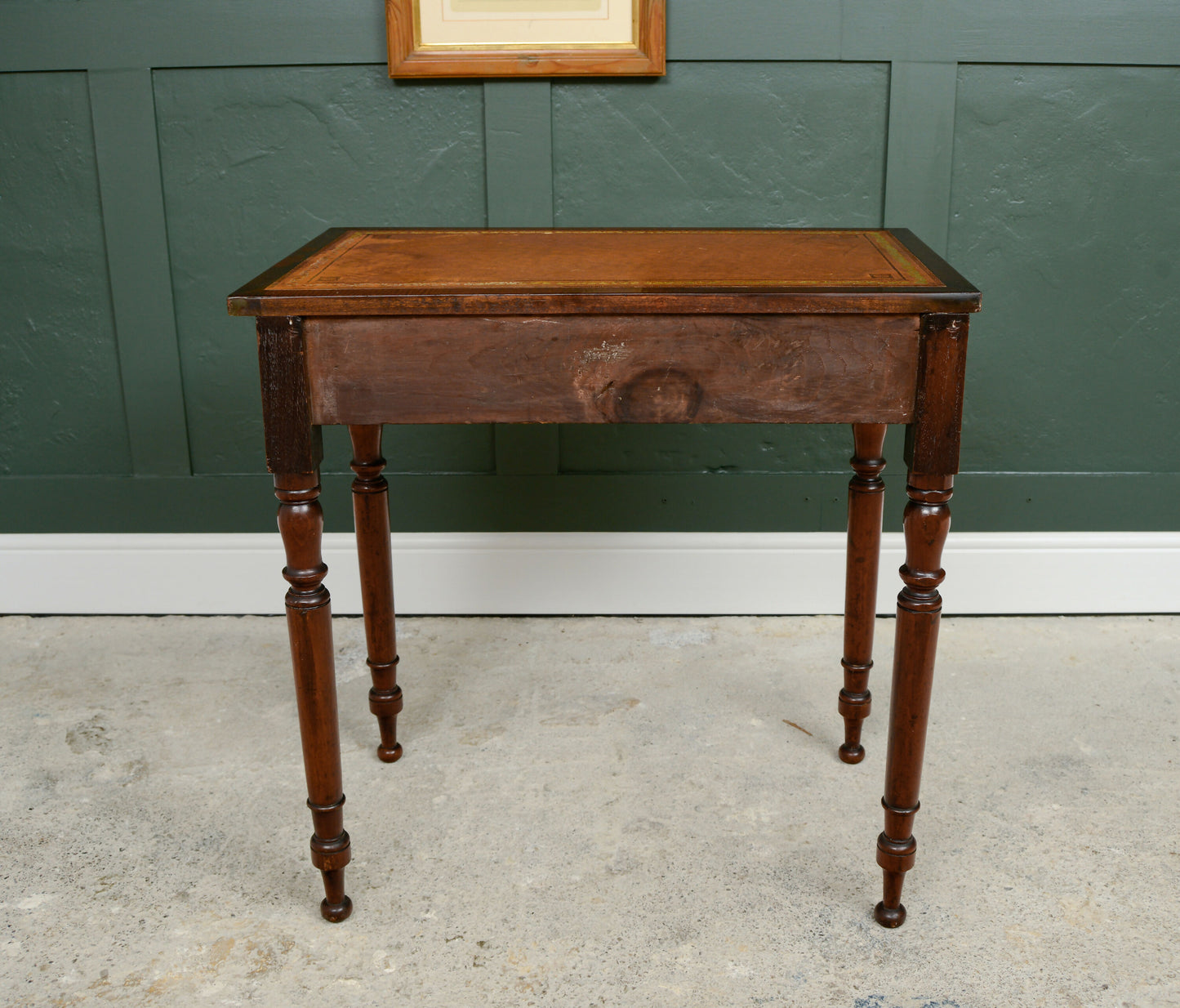 Georgian Style Mahogany Writing Desk with Leather Top