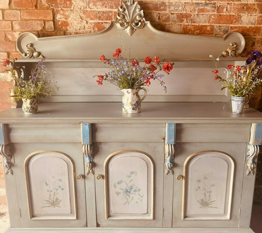 Vintage French Grey Sideboard