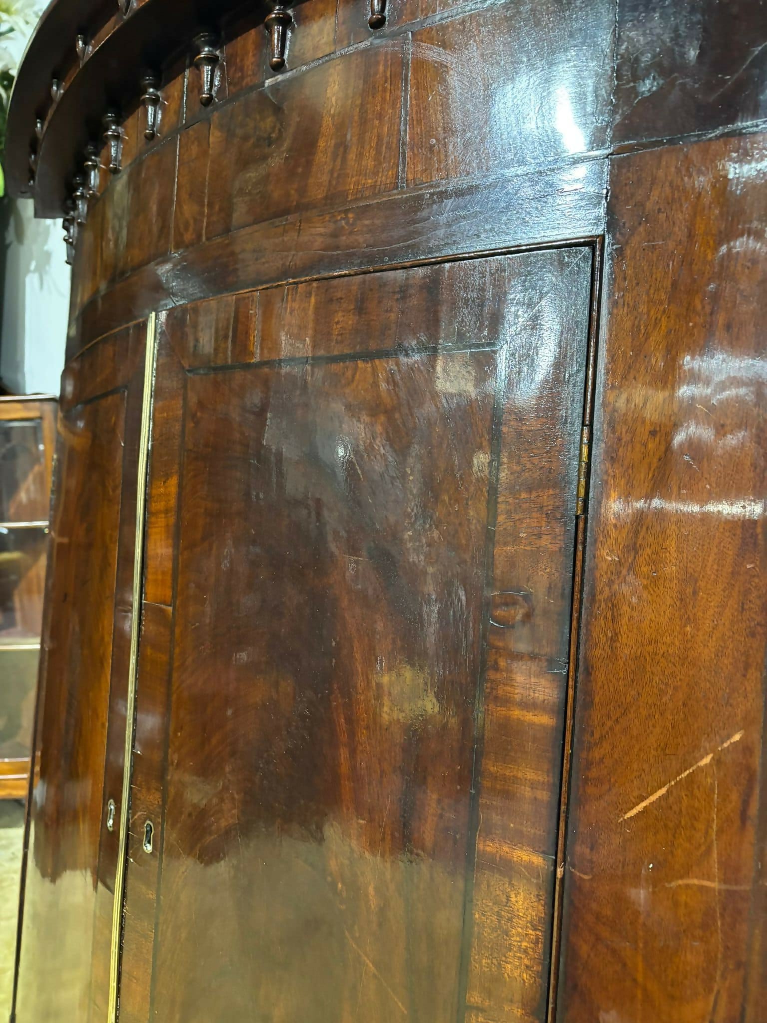 George III Mahogany Corner Cupboard3