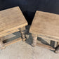 Quality Pair Oak Lamp Tables