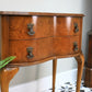 Hall Table Side Table Serpentine Front in Burr Walnut Chest of Drawers