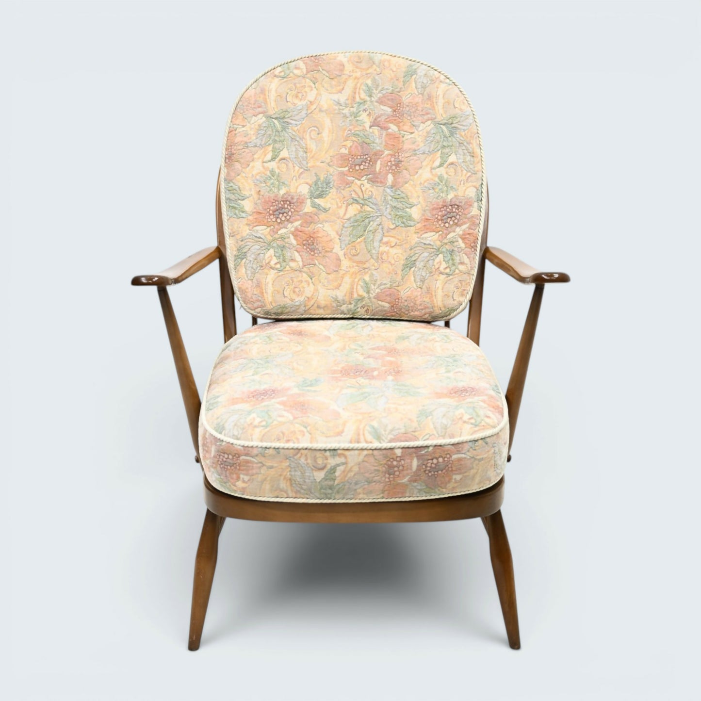 Ercol Windsor Easy Chair Model 203 1970s New Webbing Light Finish FREE* Delivery