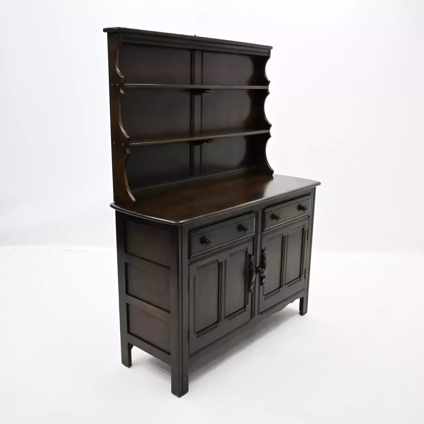 Ercol Welsh Dresser 2 Drawers 2 Cupboards Shelving 1960/70s FREE UK Delivery