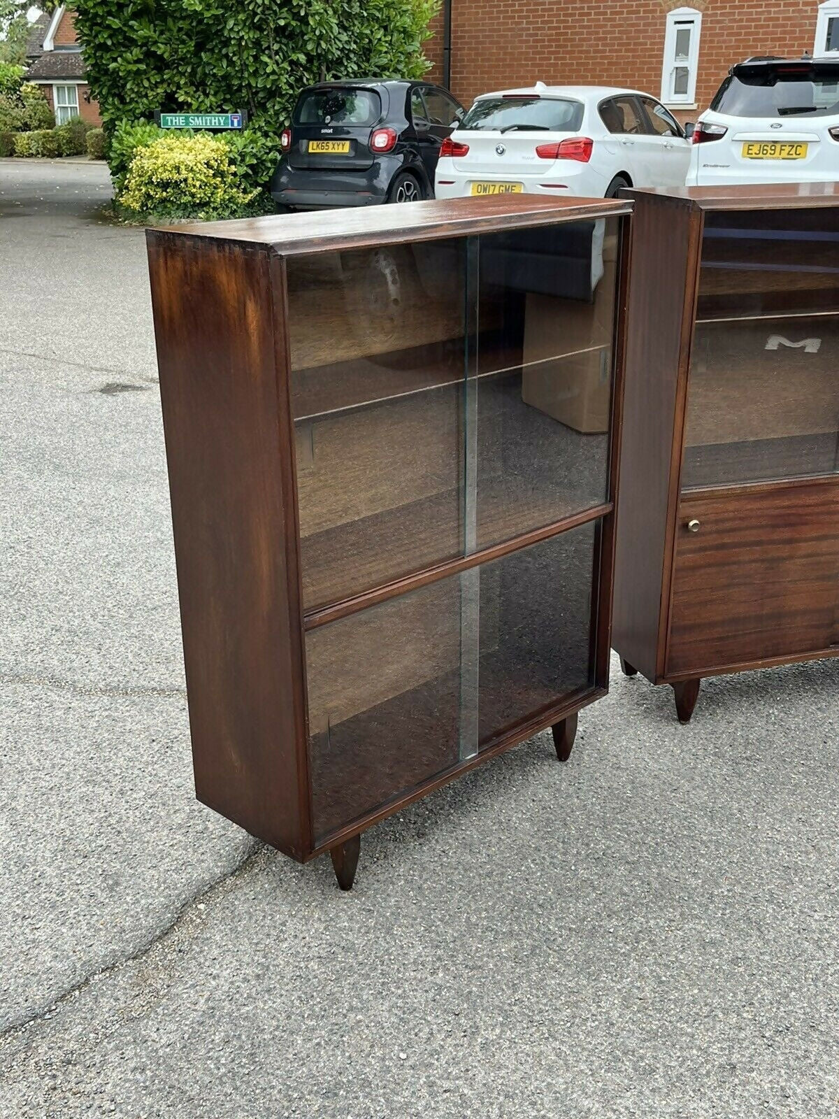 Mid Century Pair Of Display Cabinets By Beaver & Tapley
