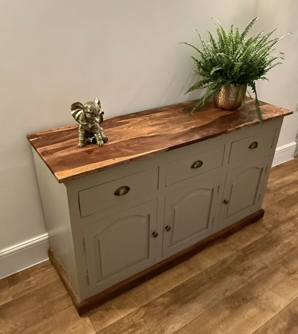 Large mango wood sideboard