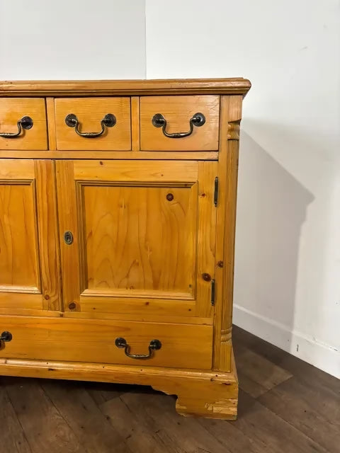 Antique Style Pine Sideboard / Cupboard