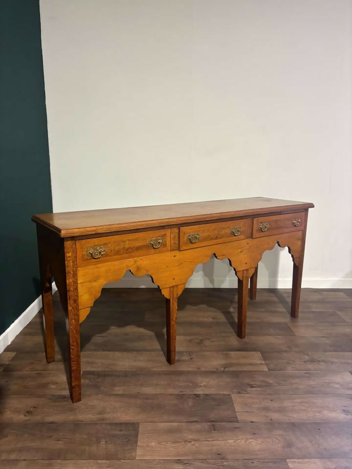 Antique Style Oak Dresser Base