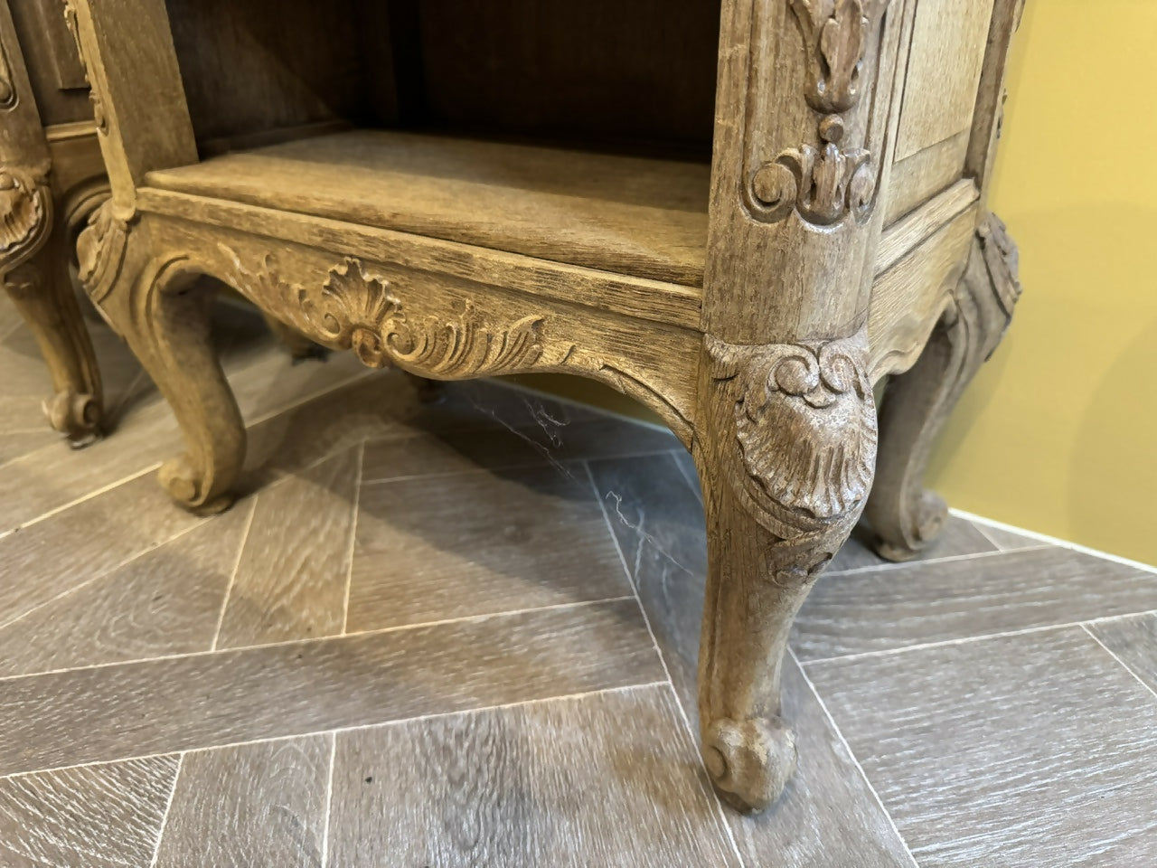 Pretty Pair French Oak Shelves