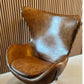 Stunning Leather St Anne Swivel-Club Chair