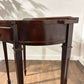 Reproduction Serpentine Front Two-Drawer Demi-Lune Side Table