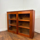 Mid-Century Glazed Teak Bookcase Cabinet