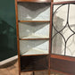 Edwardian Mahogany Inlaid Corner Display Cabinet`1