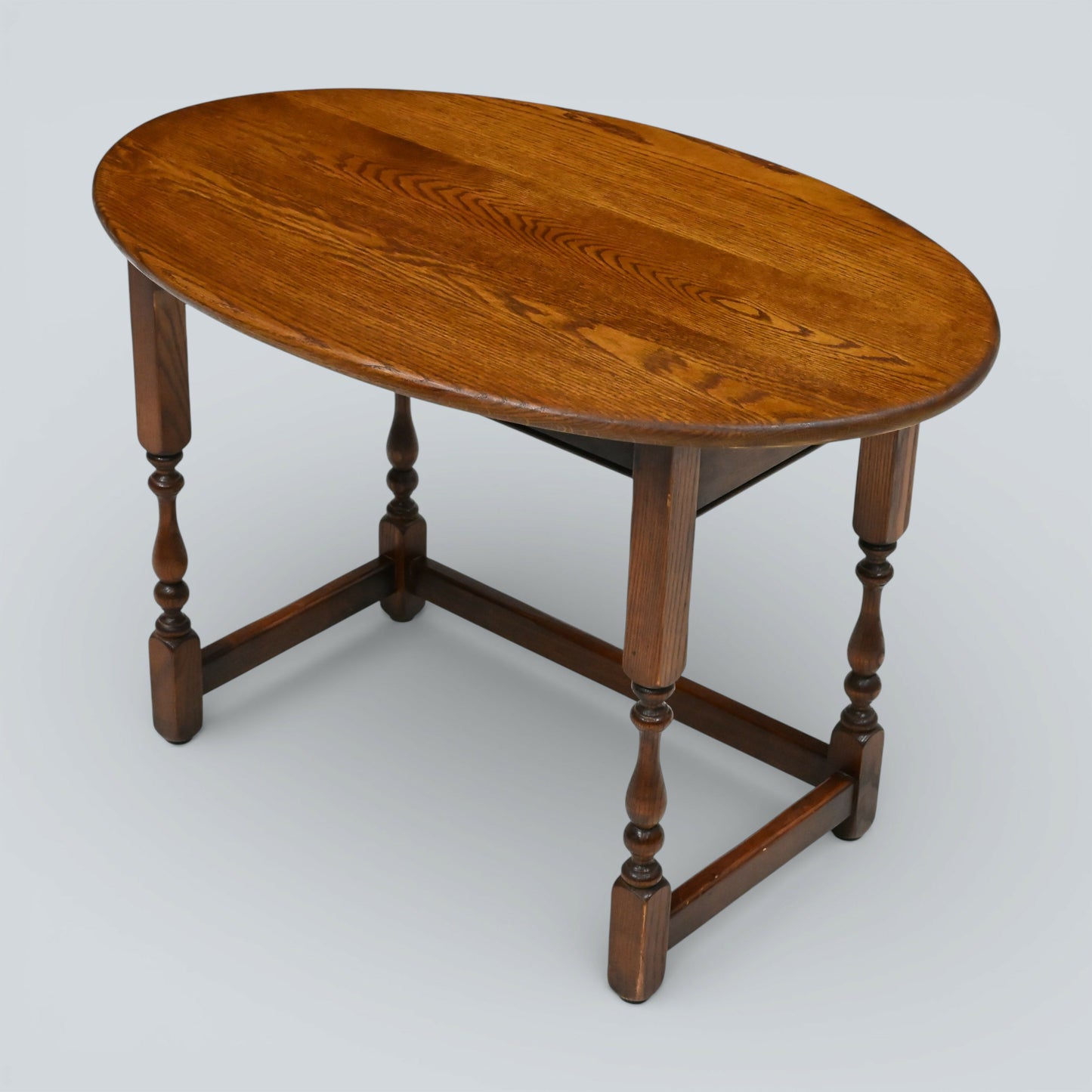 Old Charm Oval Coffee Table Tudor Style 54cm x 82cm Oak FREE UK Delivery