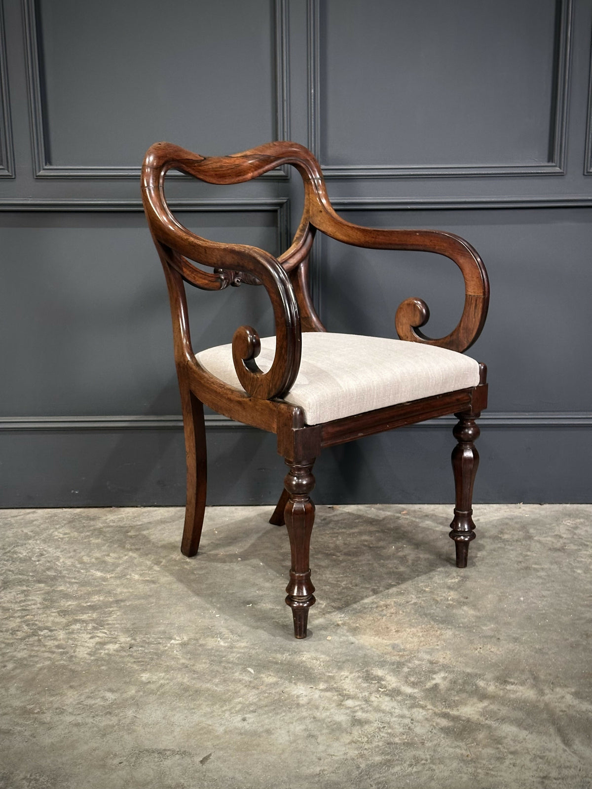 Set of Eight Rosewood Dining Chairs