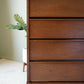 Peppler Furniture Co. 'The Hanover Line' Four Drawer Highboy In Figured Walnut – Canada, C. 1960s