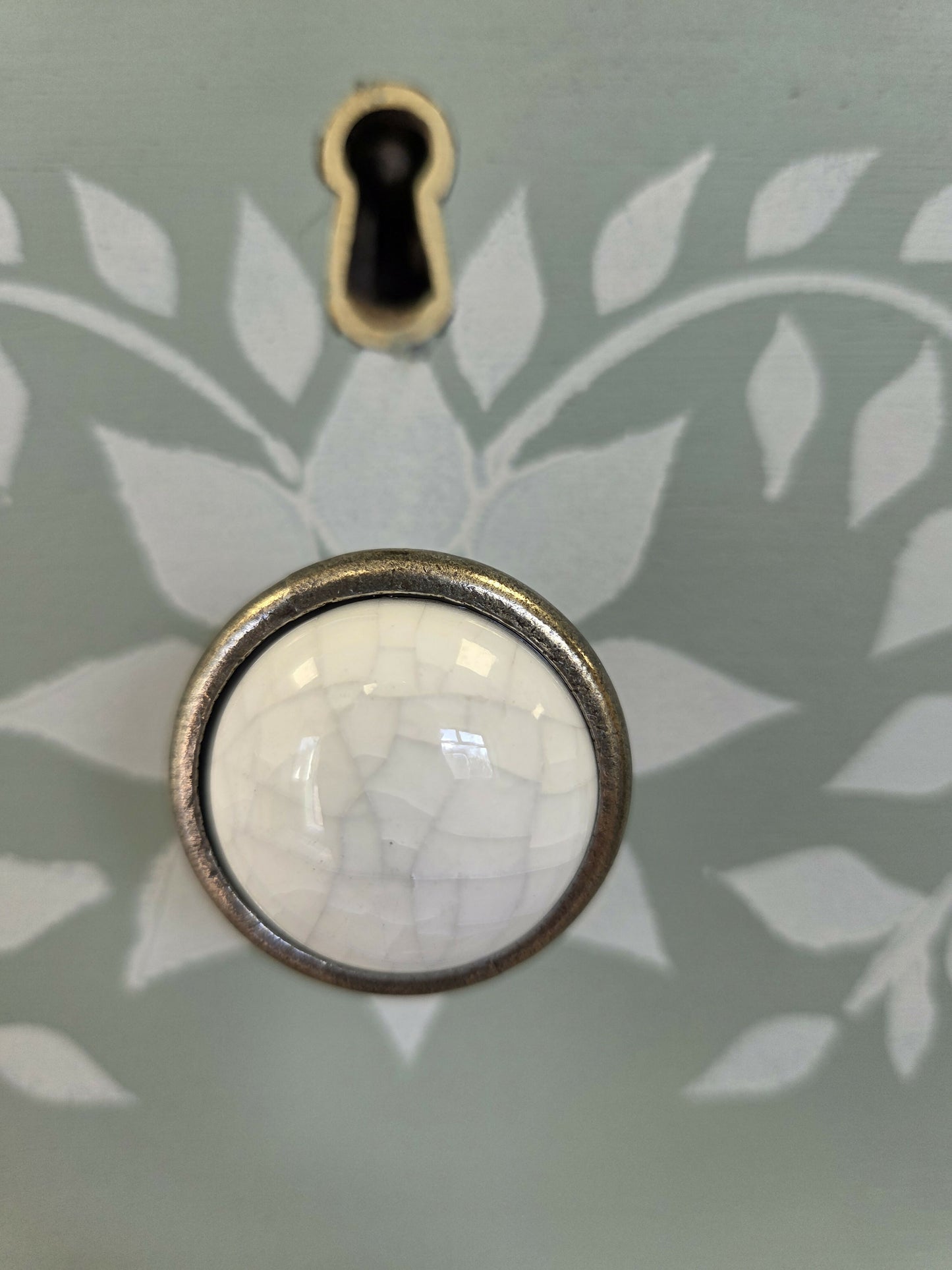 Bone Inlay stencilled large Chest of Drawers