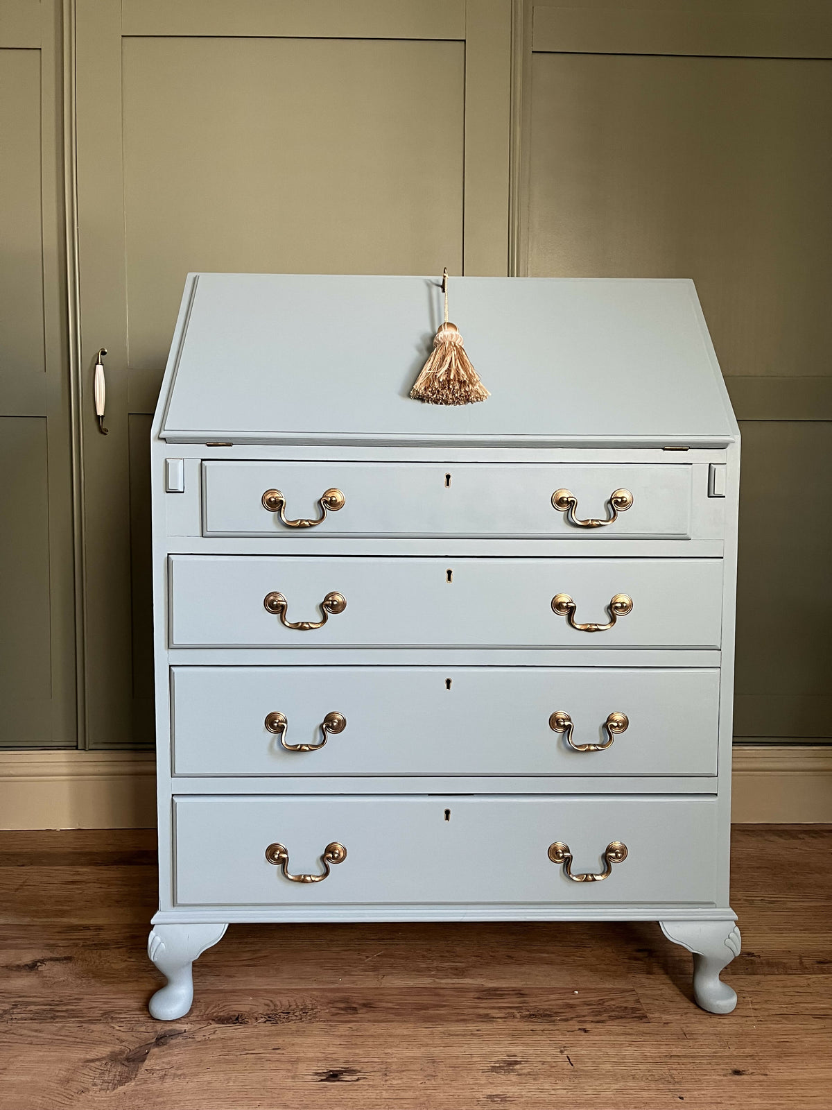 Blue Vintage Writing Bureau