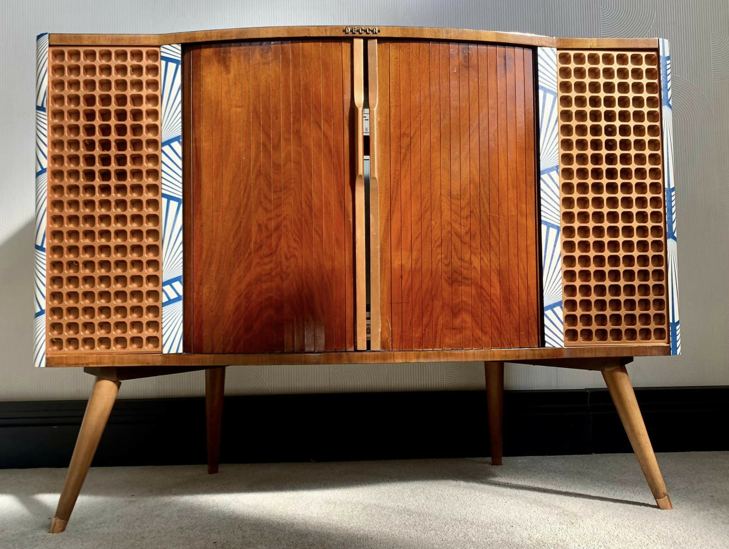 SOLD - Upcycled Retro Decca Radiogram Unit