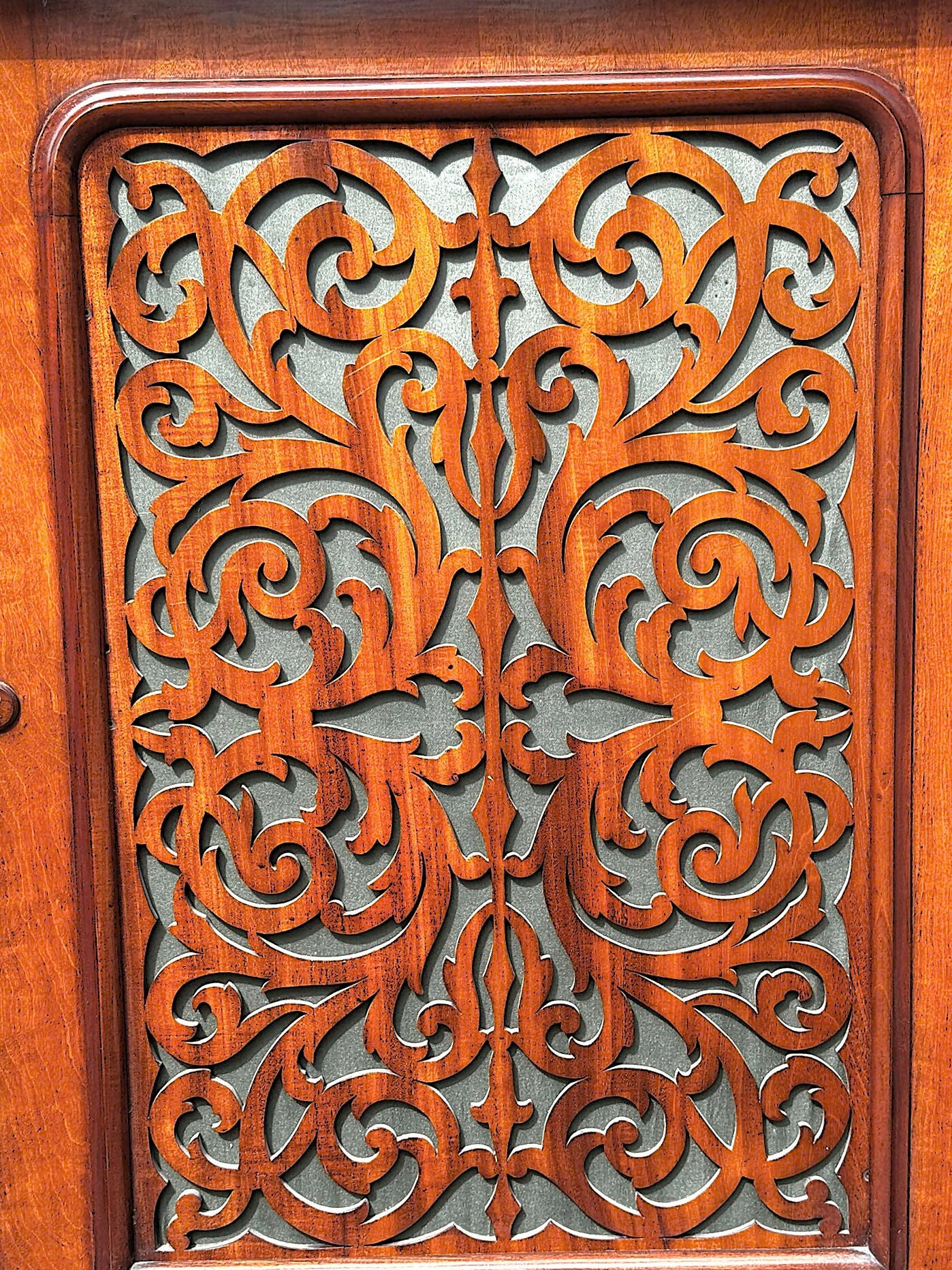 A Large Impressive Victorian Figured Mahogany Bookcase