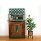 Art Deco Cocktail Cabinet | Green & Gold | Restored Vintage Drinks Cabinet