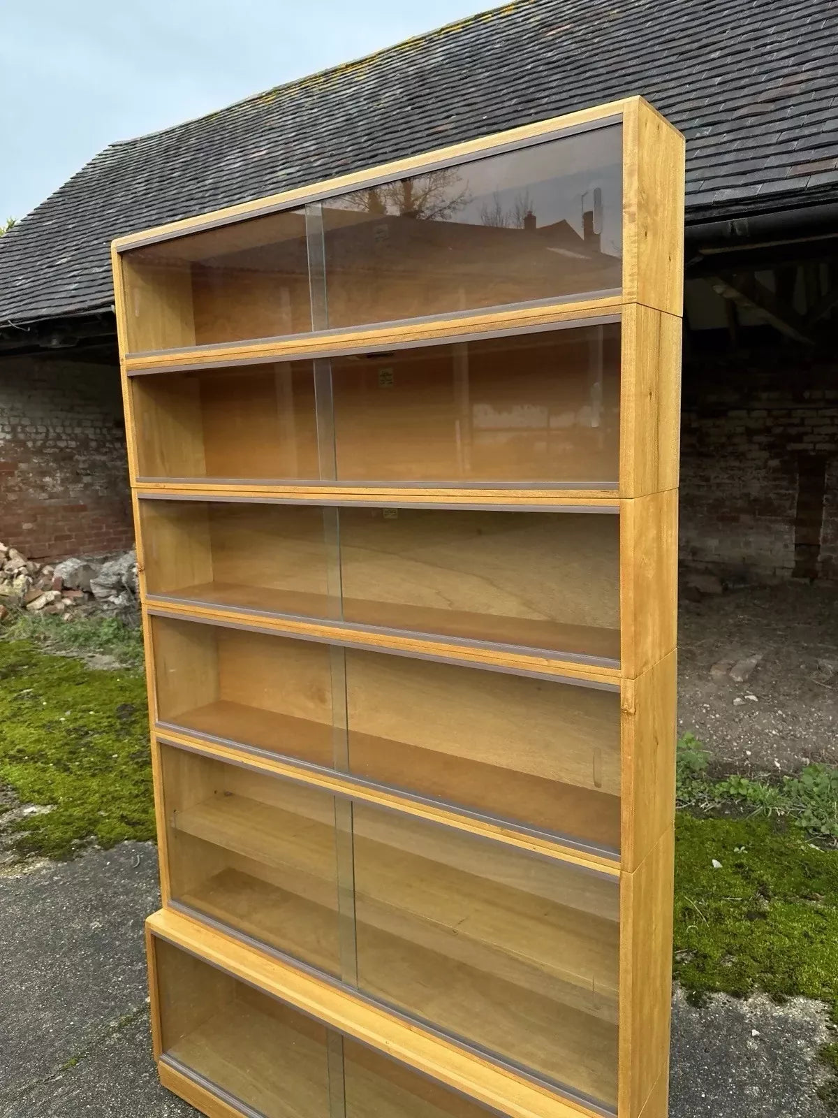 Vintage ‘Simplex’ Mid Century Bookcase Display Specimen Collectors 60s Cabinet