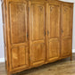 Wardrobe Vintage French Louis XVI Style Oak Four Door Carved Armoire LOT 6533