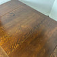 Vintage Oak Barley Twist Draw Leaf Dining Table