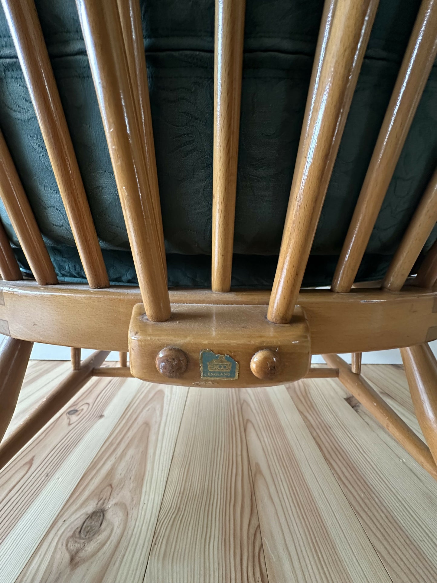 Vintage Ercol Windsor Low Easy Chair Blue Label