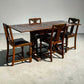 Extending Vintage Draw Leaf Table & 4 Chairs