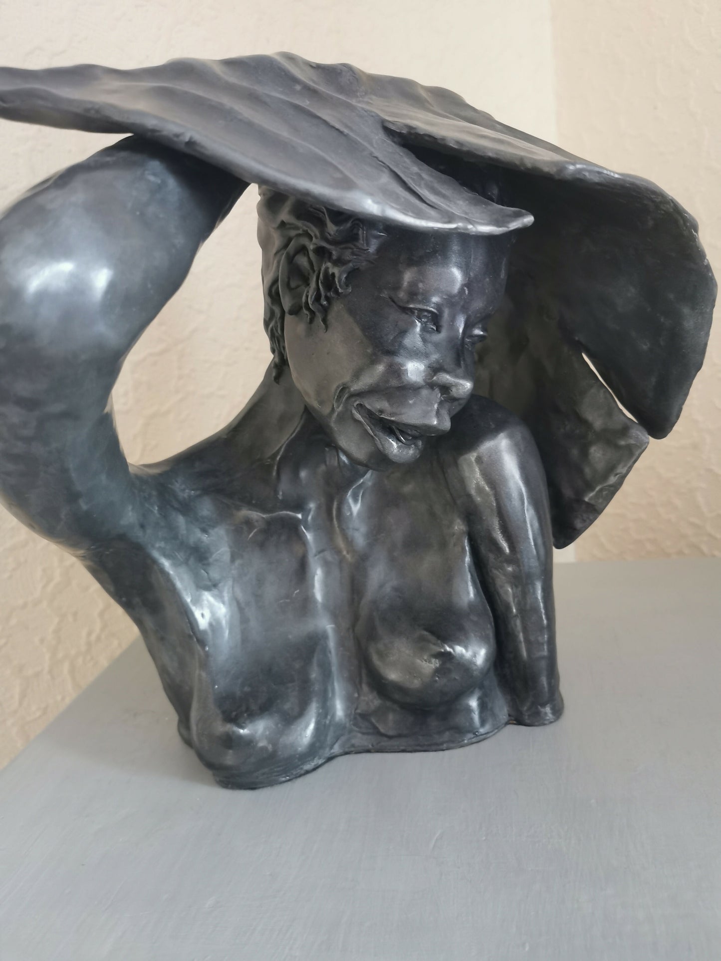 Cold cast bronze resin Tom Bowers bust