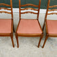 6 Oak Ladder Back Dining Chairs by Strongbow - Mid Century