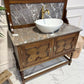 Vintage Wooden Vanity Unit