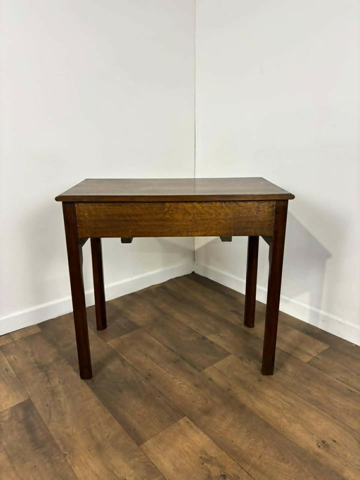 Reproduction Oak Lowboy Console Table