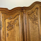 Wardrobe Vintage French Louis XVI Style Five Door Oak Carved Armoire LOT 6125