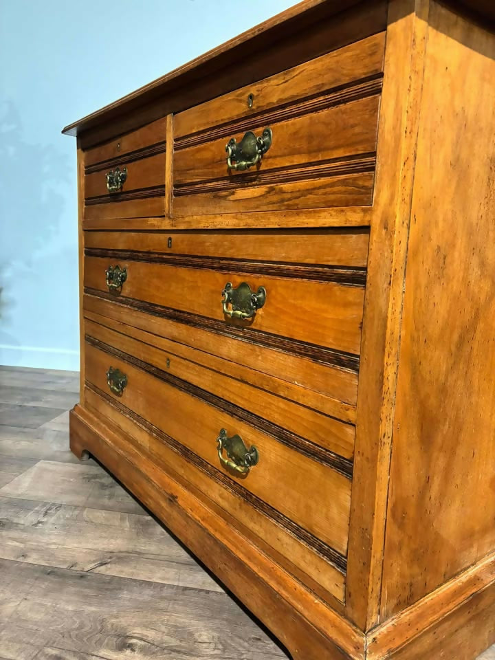 Edwardian Satinwood Chest of Drawers11