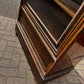 Victorian Glazed Bookcase With Adjustable Shelves & 2 Drawers