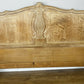 Bed Vintage French Louis XVI Oak King Size Bed Frame Carved Headboard LOT 6372