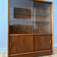 Vintage Mid Century Teak Display Cabinet Glass Fronted Bookcase Herbert Gibbs